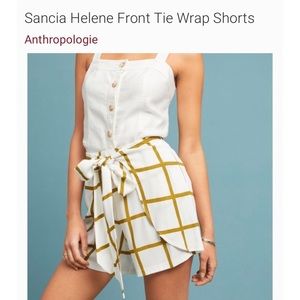 🎀NWT SANCIA Helene Front Tie Wrap Shorts🎀